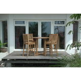 Avalon Outdoor 5 - Piece Teak Bar Height Dining Set
