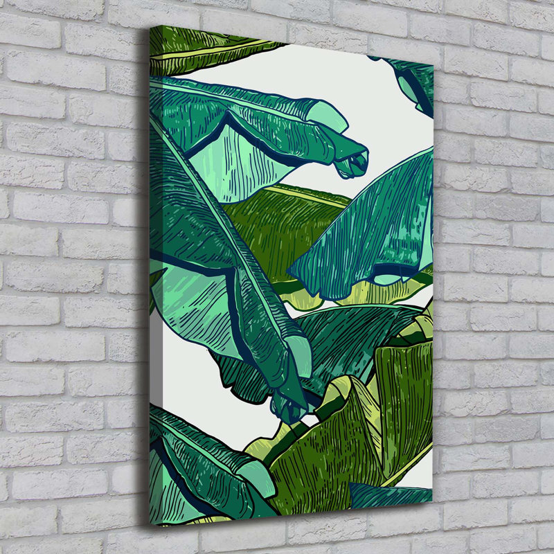 Banana Leaves - Wrapped Canvas Print