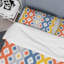 Ensemble de housse de couette à motif multicolore en tissu Ikat-1344595356
