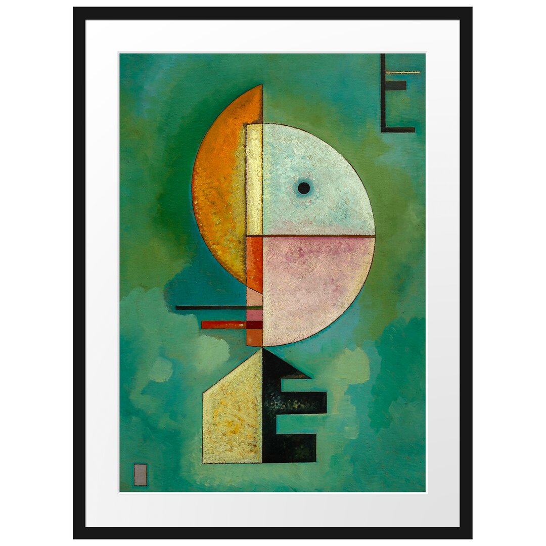 Wassily Kandinsky - Empor - Im Bilderrahmen Mit Galerie-Passepartout