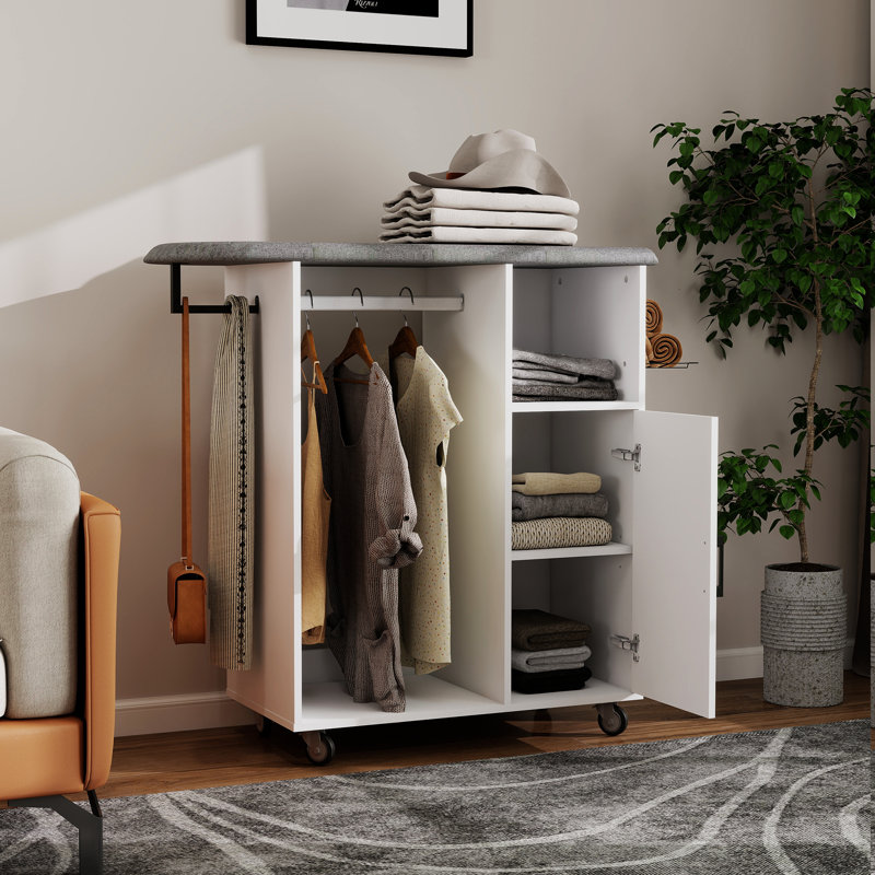 Ironing Board With Storage Cabinet