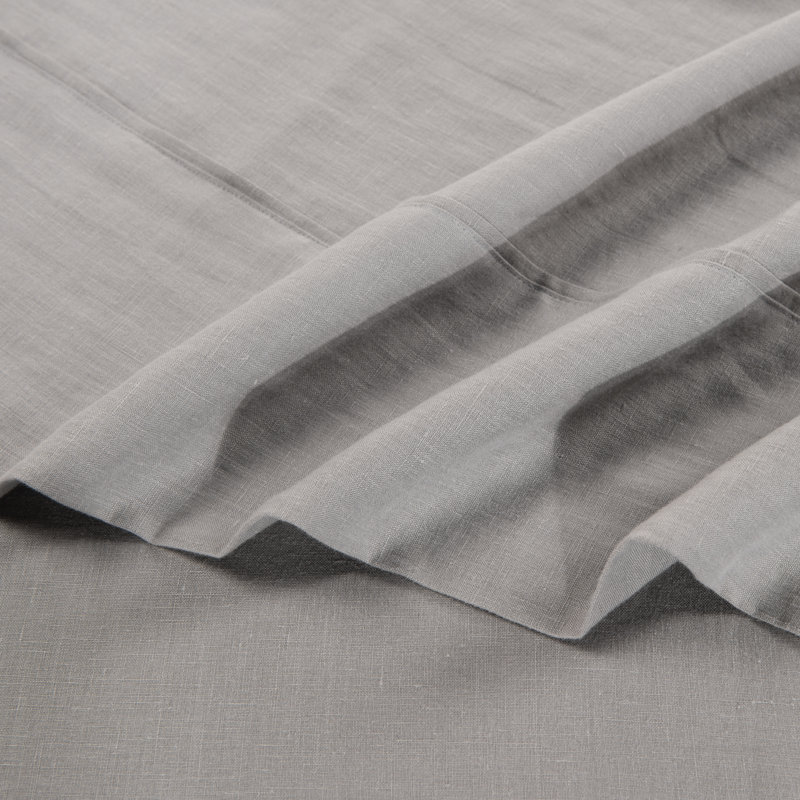 100% Linen Sheet Set, Charcoal, California King