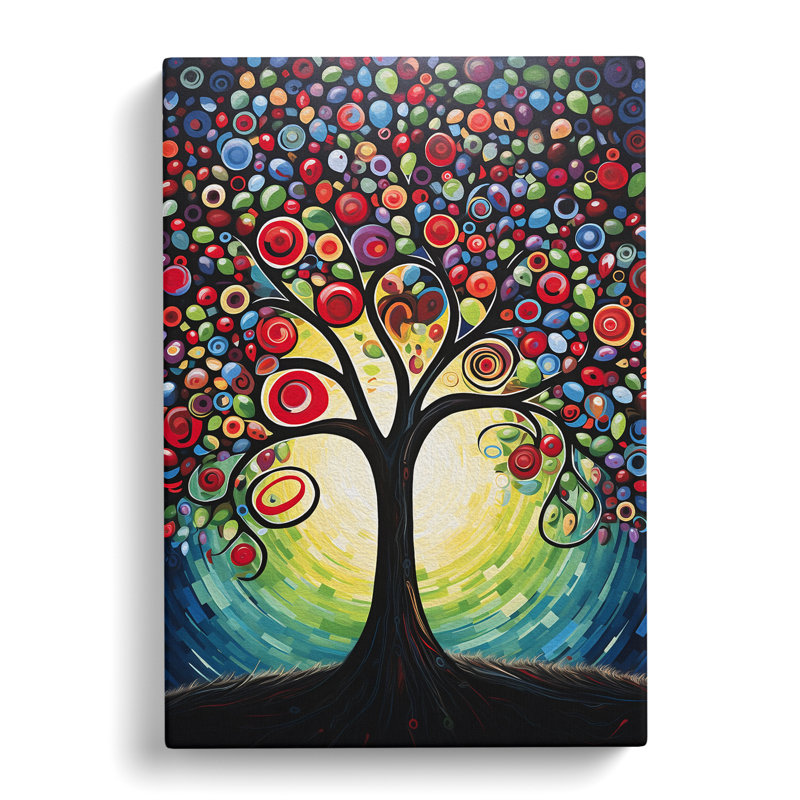 Apple Tree Abstract - Wrapped Canvas Print, 50cm H x 35cm W x 3cm D