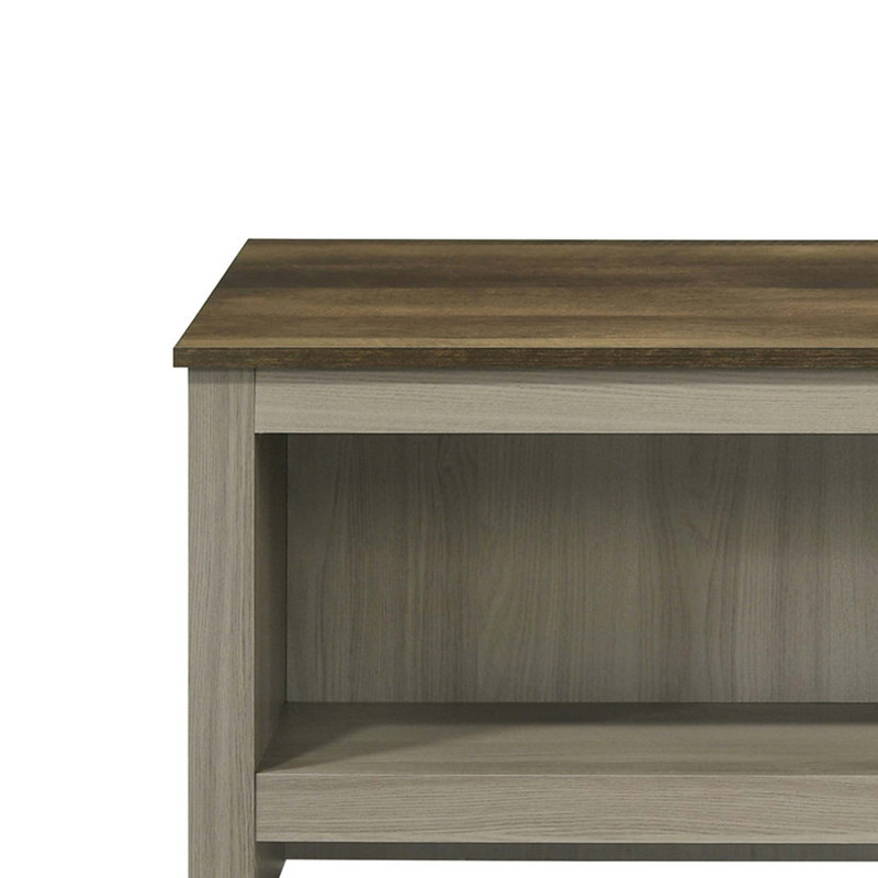 Table basse l 43 po avec tablettes ouvertes