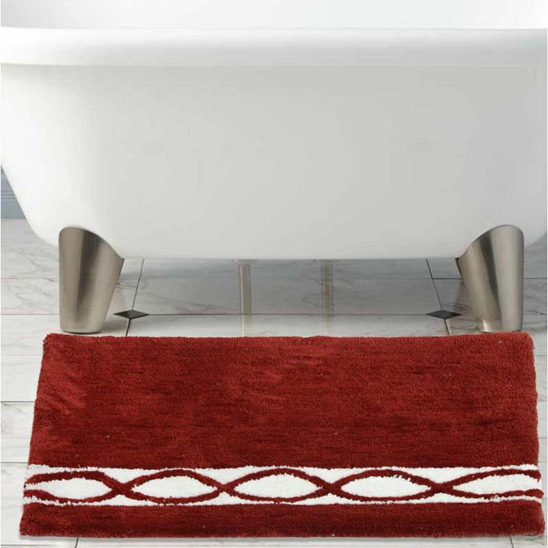 Yamaguchi Non-Slip Bath Rug, Cabernet