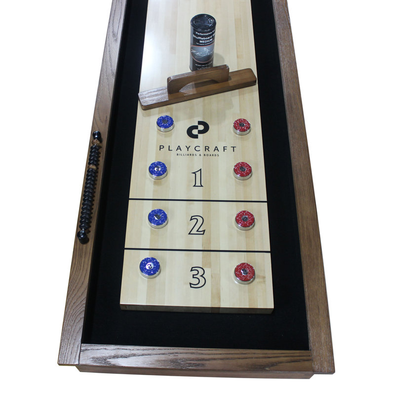 Playcraft Montauk Pecan Shuffleboard Table, 12'