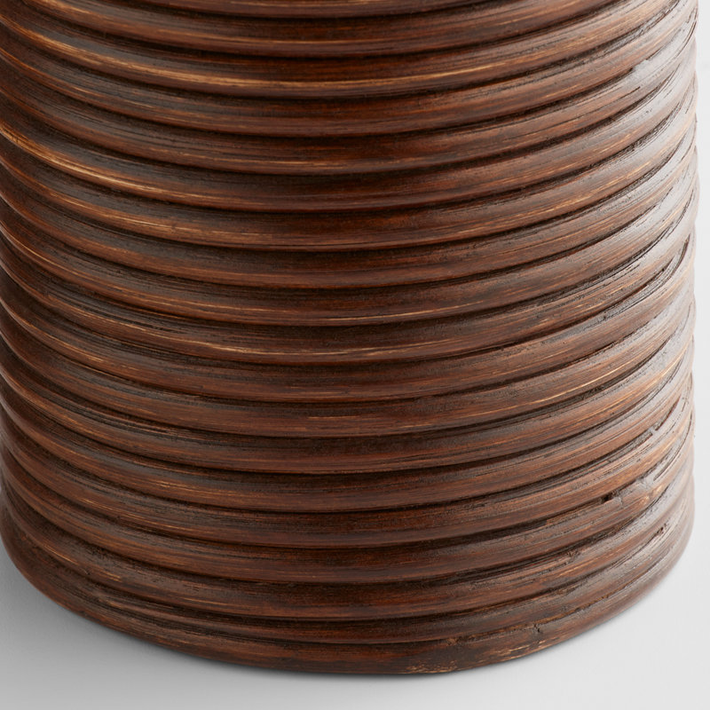 Papeete Wicker Jar, 16" H x 7" W x 7" D