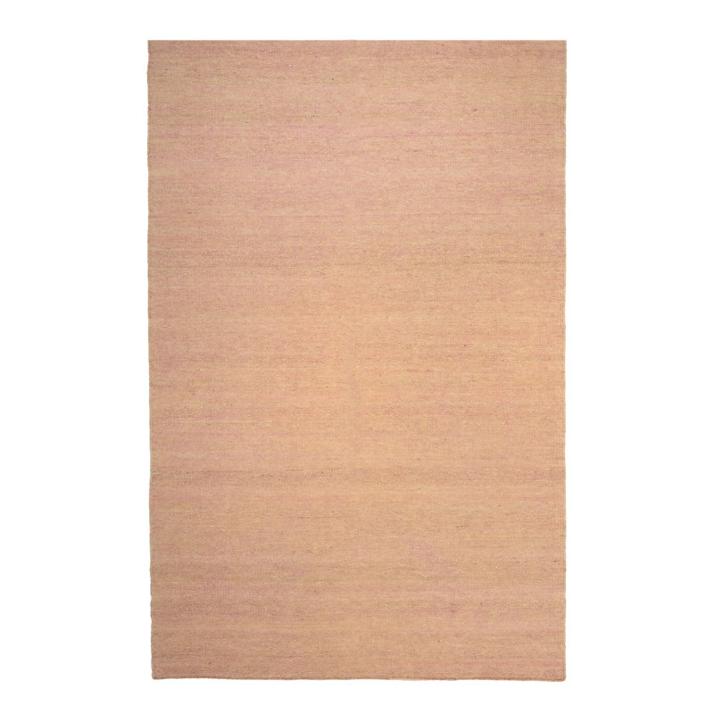 Solid Kilim Silk Rug, Pink