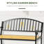 Banc de parc en acier Chevell