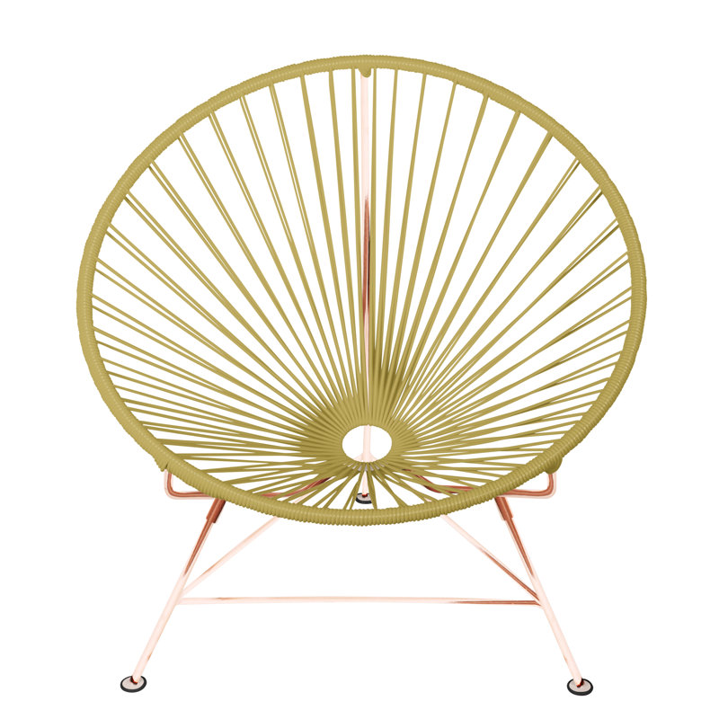 Innit Indoor Handmade Lounge Chair, Gold/Copper