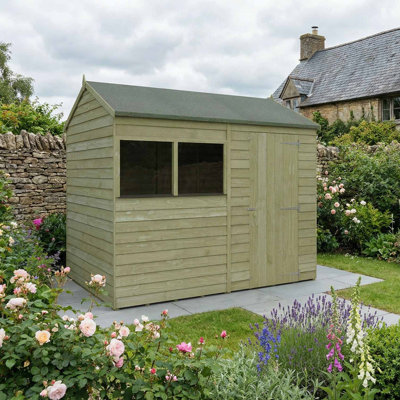 Mercia 8 x 6ft Overlap Reverse Apex Shed