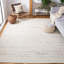 Tapis en laine / coton tissé à la main Ardolino Natura en ivoire / gris clair-2073388930