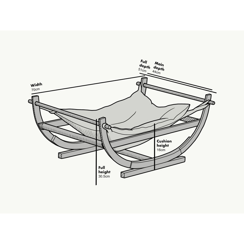 Teressa Hammock Pet Bed, Cream
