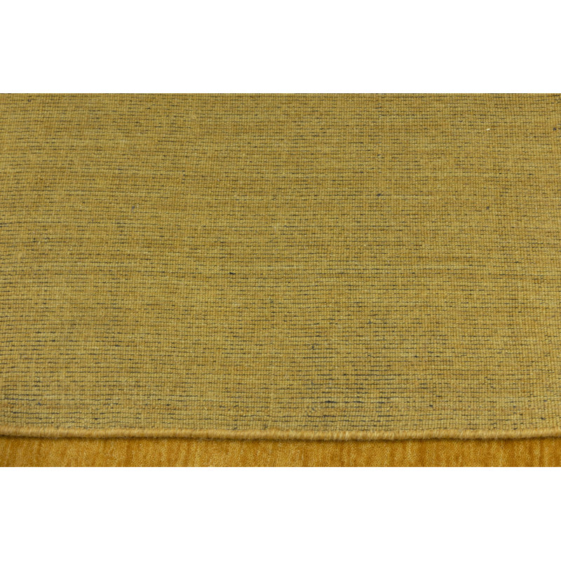 Gibsonton Hand Loomed Gabbeh Rug, 100% Wool, Solid Color, Fade & Stain Resistant, Durable, All Sizes, India-Made.