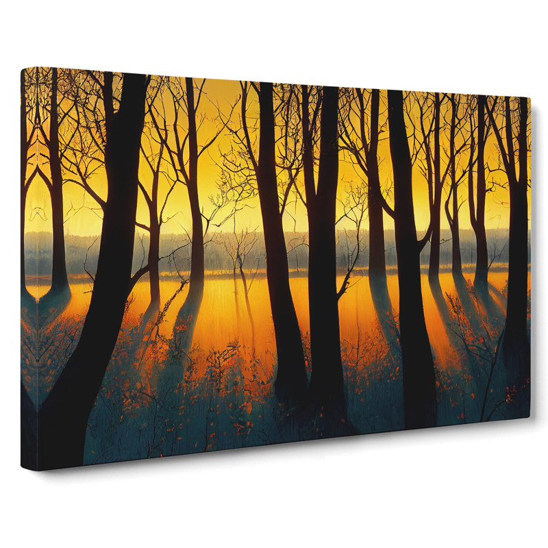 Spring Forest Sunrise Vol.1 - Wrapped Canvas, 35cm H x 50cm W x 3cm D