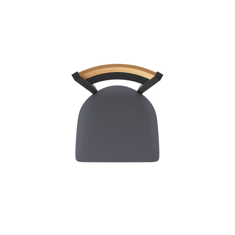 Tabouret de comptoir pivotant 880 Eleanor, Noir, Gris, Tabouret de comptoir (siège d’une hauteur de 25