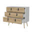 Commode 3 tiroirs blanche et macadamia-1055967564