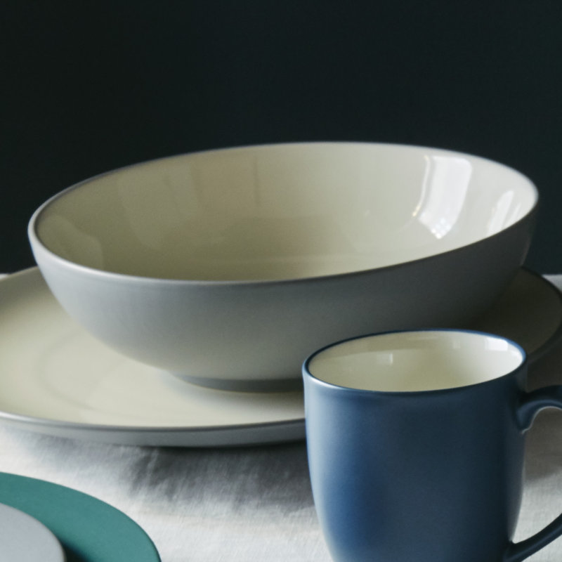 Noritake Colorwave Round Vegetable Bowl, 9-1/2", 64 Oz., Slate
