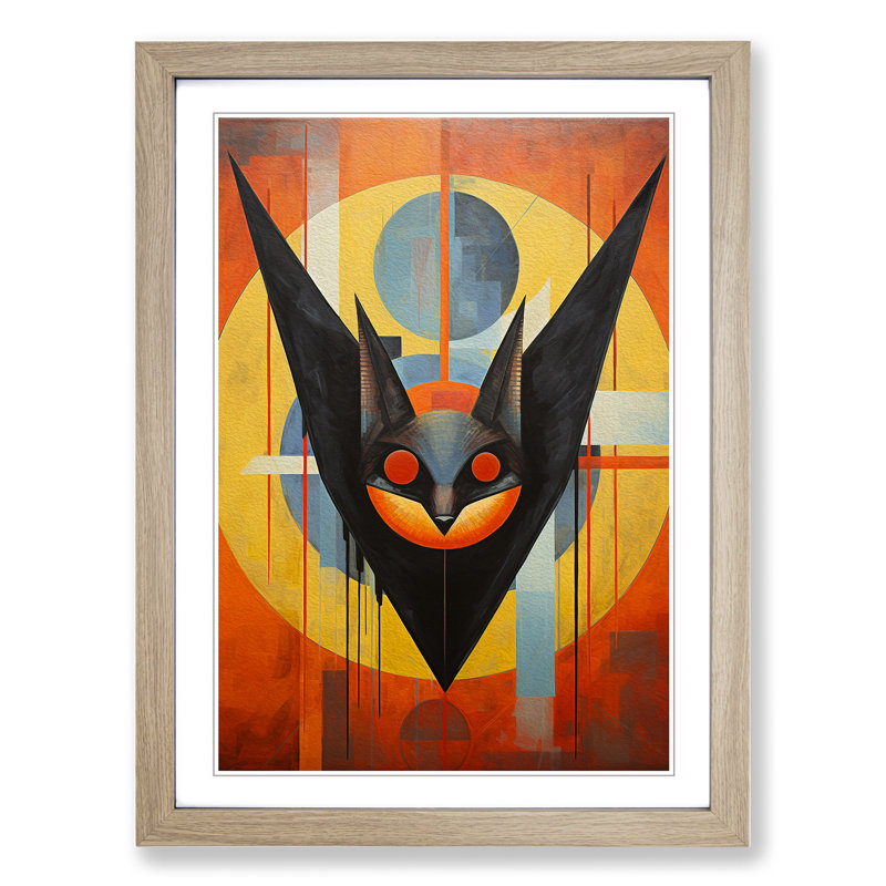 Single Picture Frame Print on Wood, 34cm H x 25cm W, Oak Framed