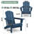 Clitheroe Foldable HDPE Adirondack Chair-2091263582
