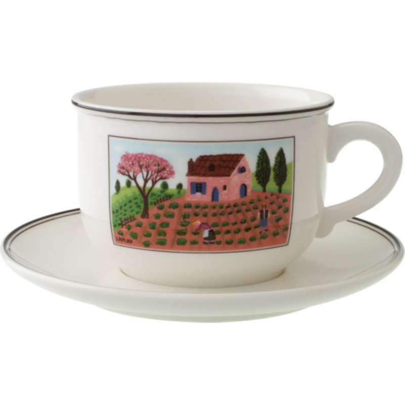 Soucoupe tasse à déjeuner 7,1 po Villeroy & Boch Design Naif