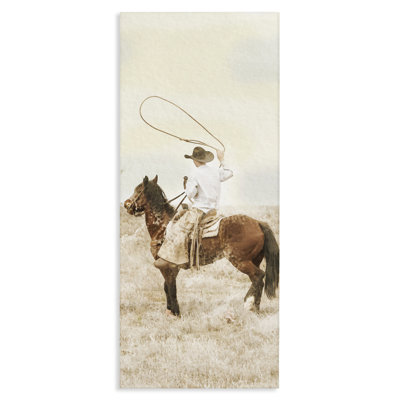 «Wrangling Cowboy Lasso Canvas», conception par Marcus Prime