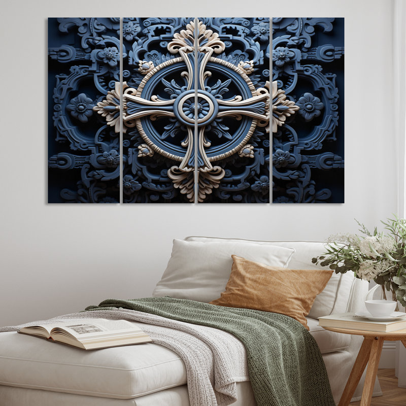 «Ieux de la croix religieuse », impression sur toile 4 pièces