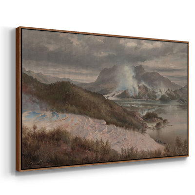 Paysage rétro - Toile tendue avec châssis encadré CDXCV III