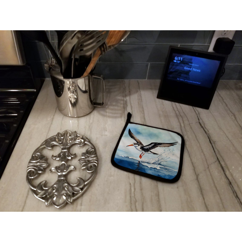 Black Skimmer Pair of Pot Holders