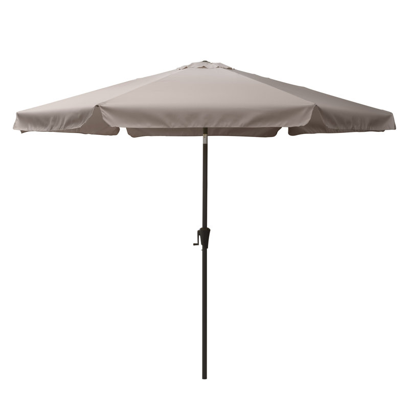 Parasol de marché de 10 pi Marinette, Gris sableux