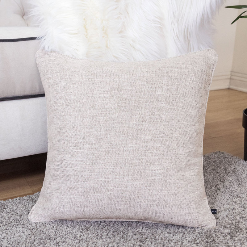 Throw Pillow, Ecru