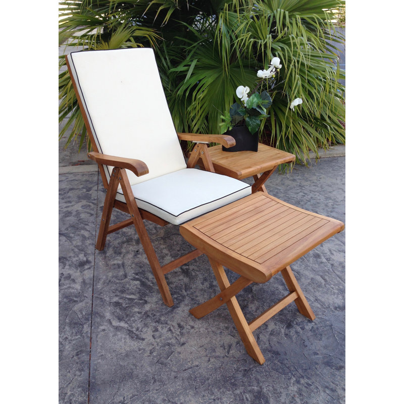 Francisco Outdoor Teak Ottoman