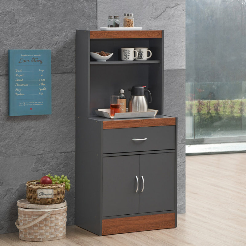 Dining Cabinet, Gray/Oak