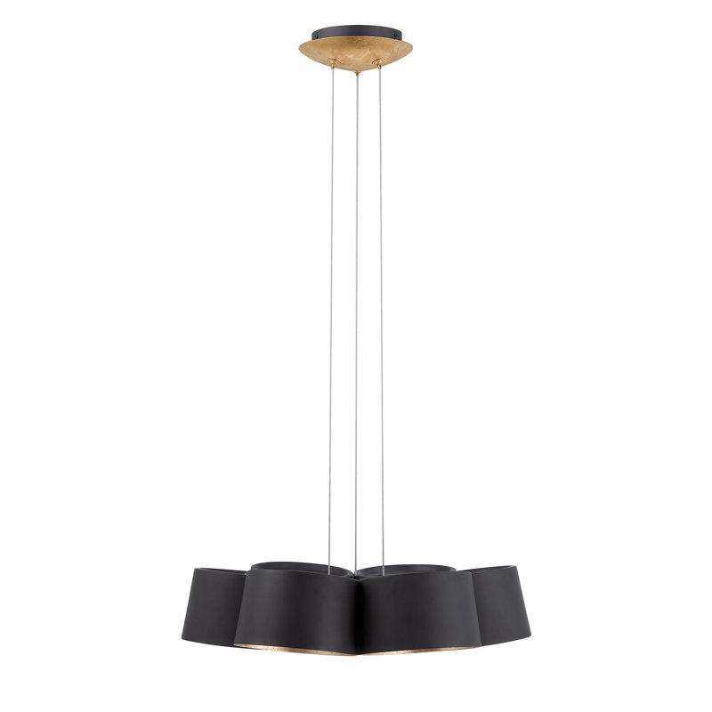 Marimba 7 - Light LED Pendant, Gold Leaf