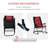 Garrett 2 Piece Outdoor Patio Furniture Set with 2 Folding Padded Rocking Chairs, Bistro Style for Porch, Camping, Balcony-31052361
