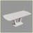 Modern expandable dining table with U-shaped legs