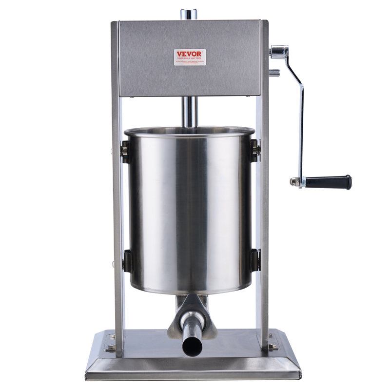 VEVOR Stainless Steel Non-Electrical Sausage Stuffer, 60.5cm H x 36.6cm W