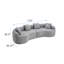Canapé modulaire courbé en mousse compressée-658911165