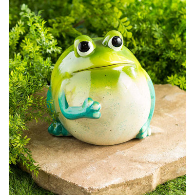 Statue de grenouille en céramique Big Belly