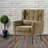 Kawonna Modern Accent Chair,Chenille Arm Chairs for Living Room,Upholstered Mordern Armchair,Comfy Soft Padded Lounge Chair in Small Space, Bedroom, w/Pillow, Solid Wood Leg-675996313