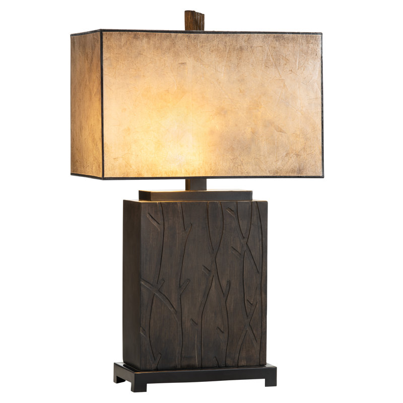 Lampe de table 30,25 "en résine avec abat-jour ivoire