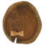 Table d'appoint ronde avec tronc d'arbre