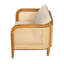 Chaise avec accoudoirs rembourrée pour l'extérieur