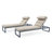 Sameko Aluminum Frame Outdoor Chaise Lounge Set with Sunbrella® Cushions-31717313-31717319