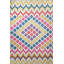 Light-Toned Multi-Coloured Mixed Shape Patterned Creative Modern Decorative Rug-267637421