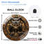 Horloge murale Steampunk Owl