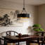 Luminaire suspendu moderne à 6 lumières avec chaîne réglable pour lustre tambour industriel moderne