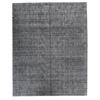 Wool Abstract Area Rug in Gray
