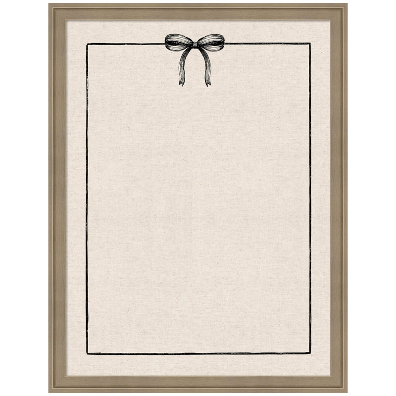 Tableau d'affichage en lin encadré en tissu, H 26 po x l 20 po x P 1,25 po, Florence brun clair