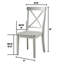 Chaise d'appoint blanche Donti